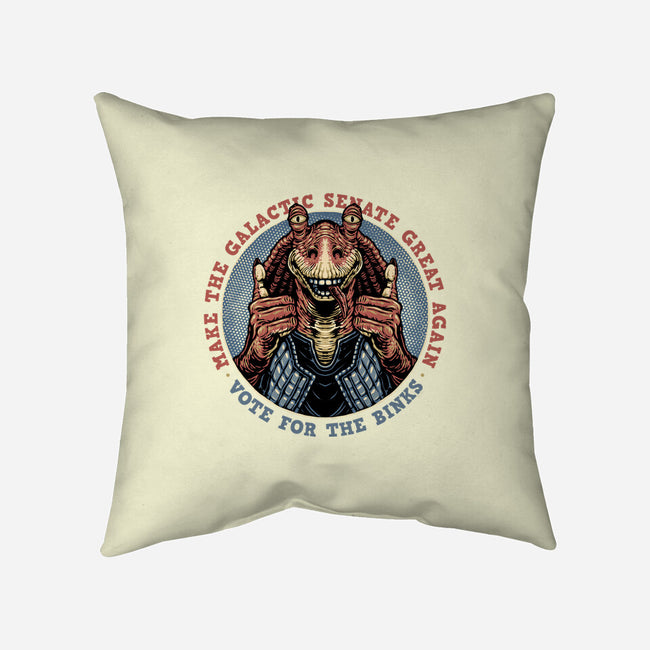 Vote For The Binks-None-Removable Cover w Insert-Throw Pillow-glitchygorilla