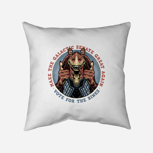 Vote For The Binks-None-Removable Cover w Insert-Throw Pillow-glitchygorilla