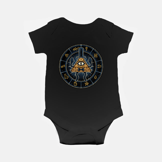 Master Of Secrets-Baby-Basic-Onesie-glitchygorilla
