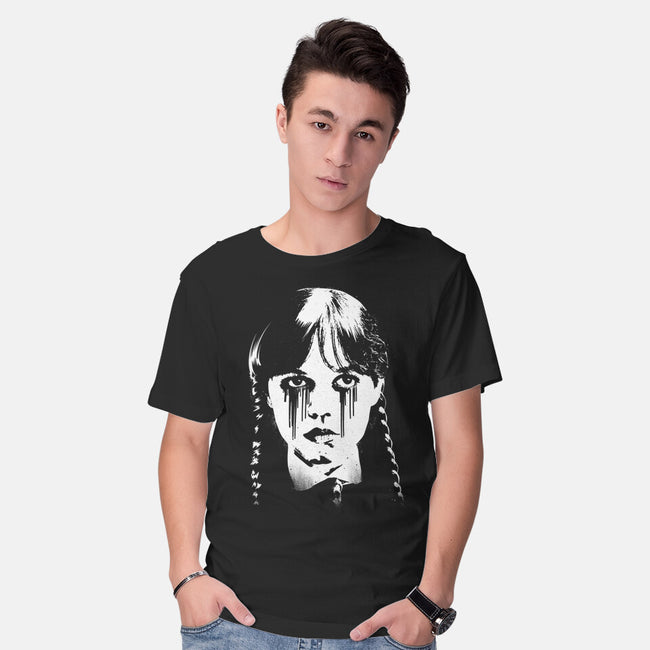Wednesdays Tears-Mens-Basic-Tee-rocketman_art