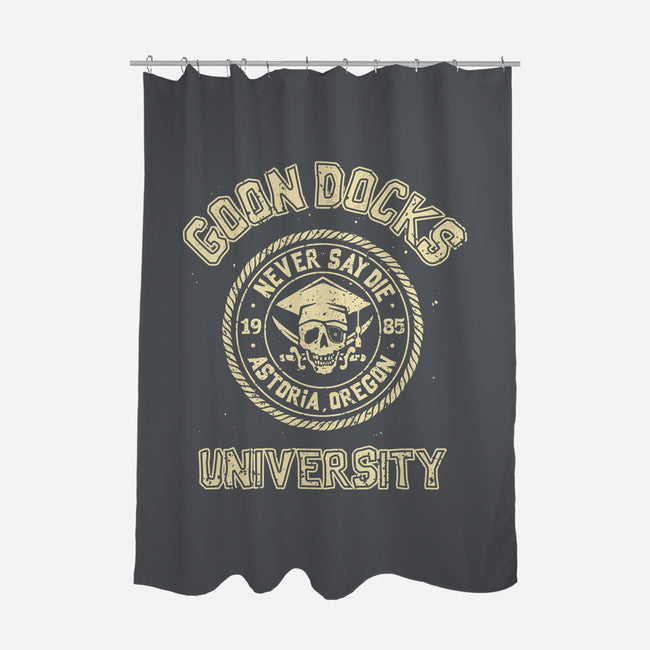 Goon Docks University-None-Polyester-Shower Curtain-retrodivision