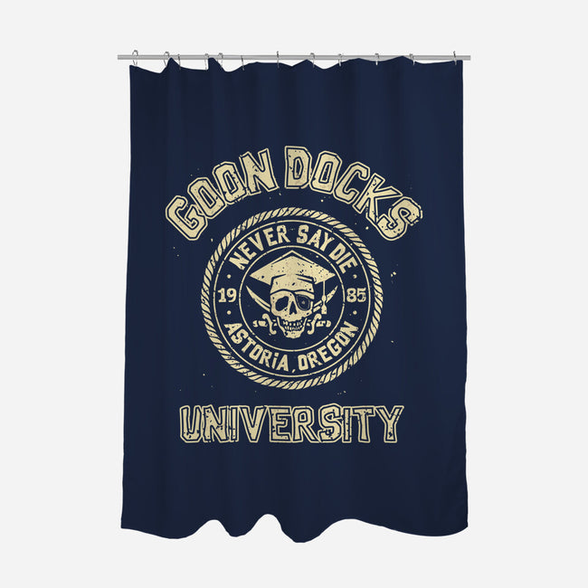 Goon Docks University-None-Polyester-Shower Curtain-retrodivision