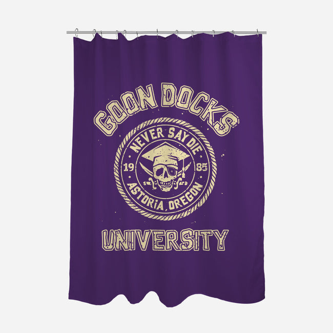 Goon Docks University-None-Polyester-Shower Curtain-retrodivision