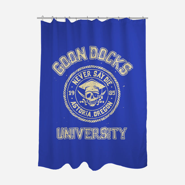 Goon Docks University-None-Polyester-Shower Curtain-retrodivision