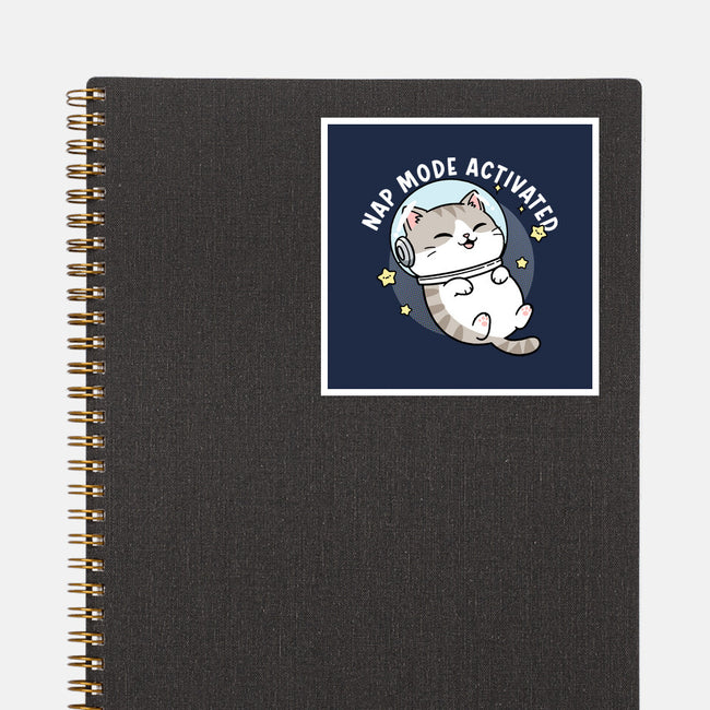 Zero‑Gravity Snooze-None-Glossy-Sticker-Lorets