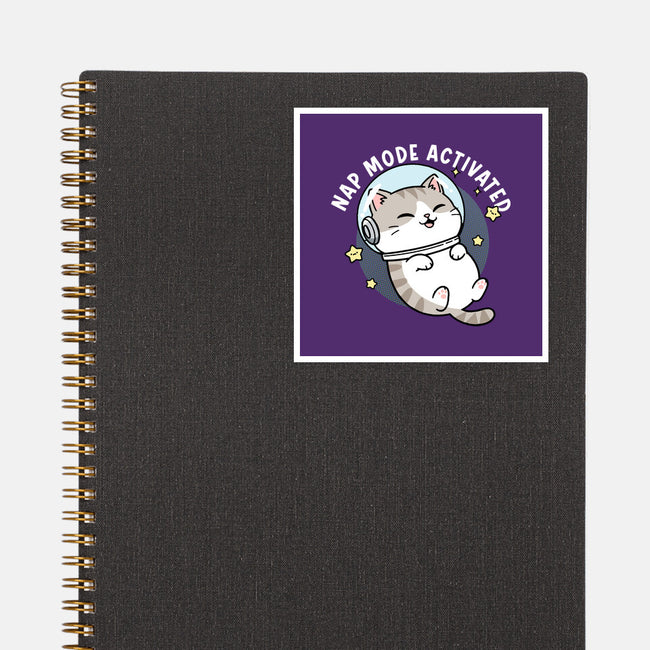 Zero‑Gravity Snooze-None-Glossy-Sticker-Lorets