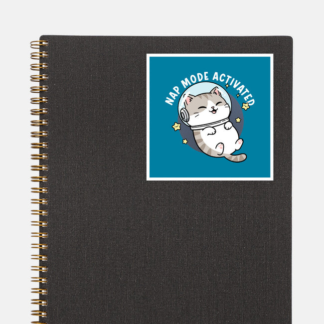 Zero‑Gravity Snooze-None-Glossy-Sticker-Lorets