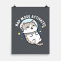 Zero‑Gravity Snooze-None-Matte-Poster-Lorets