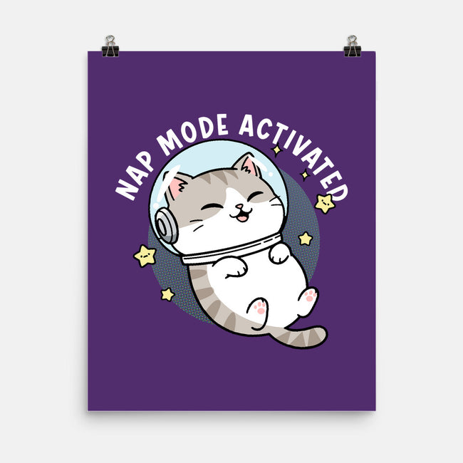 Zero‑Gravity Snooze-None-Matte-Poster-Lorets