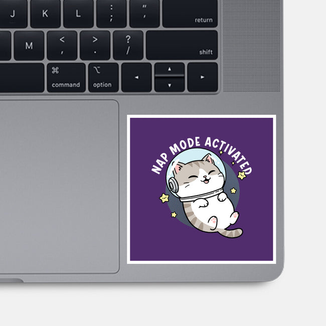 Zero‑Gravity Snooze-None-Glossy-Sticker-Lorets