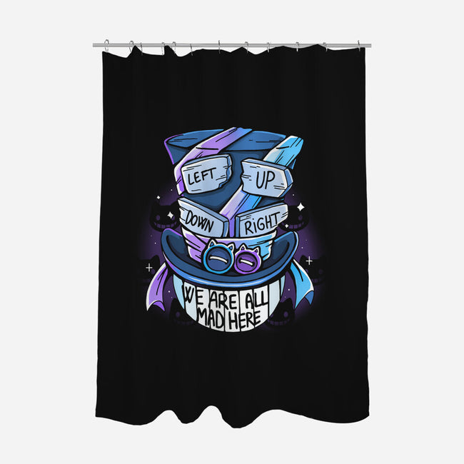 Left Up Down And Right-None-Polyester-Shower Curtain-Vallina84