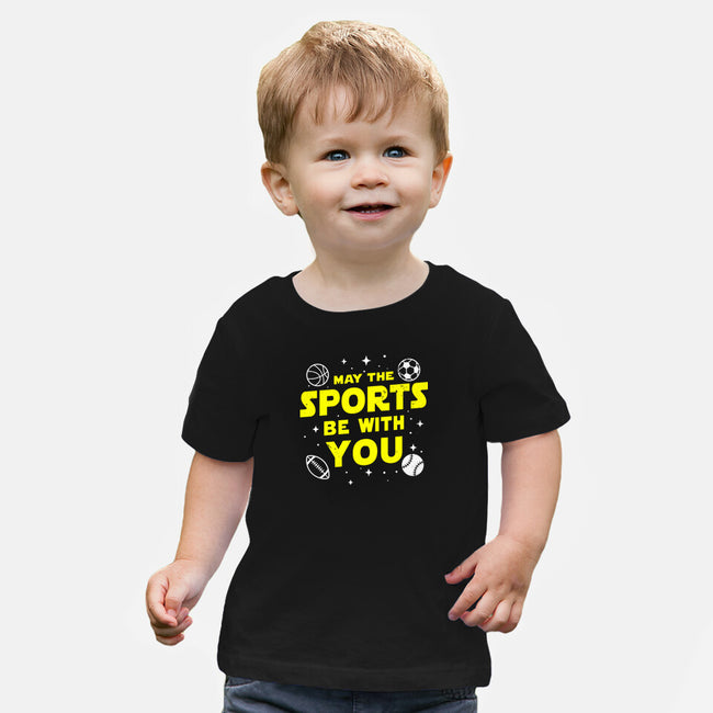 May The Sports Be With You-Baby-Basic-Tee-Boggs Nicolas