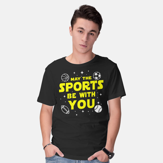 May The Sports Be With You-Mens-Basic-Tee-Boggs Nicolas
