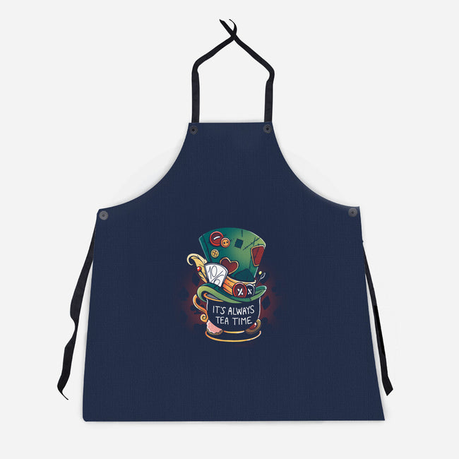 It's Always Tea Time-Unisex-Kitchen-Apron-Vallina84