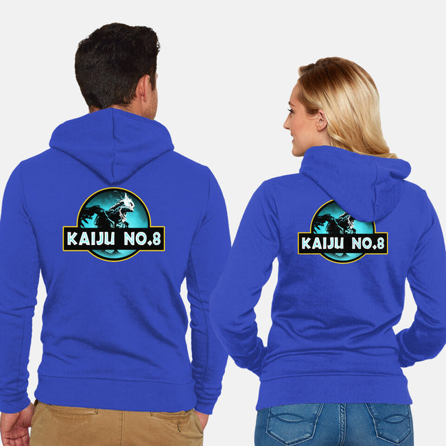 Kaiju Number Eight-Unisex-Zip-Up-Sweatshirt-Wookie Mike