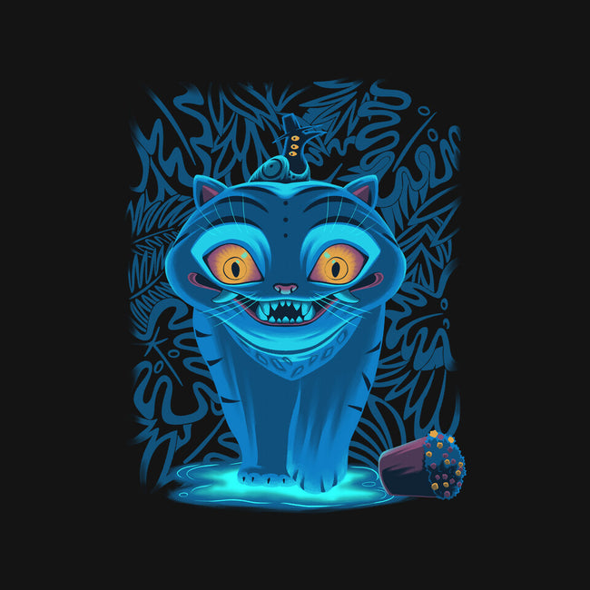 Blue Demon Cat-Unisex-Kitchen-Apron-rmatix