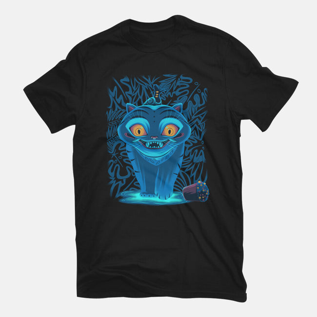 Blue Demon Cat-Mens-Basic-Tee-rmatix