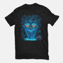 Blue Demon Cat-Womens-Fitted-Tee-rmatix