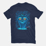 Blue Demon Cat-Womens-Fitted-Tee-rmatix