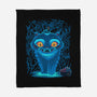 Blue Demon Cat-None-Fleece-Blanket-rmatix