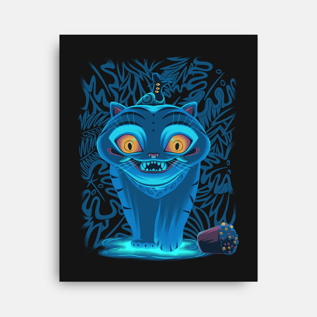 Blue Demon Cat-None-Stretched-Canvas-rmatix