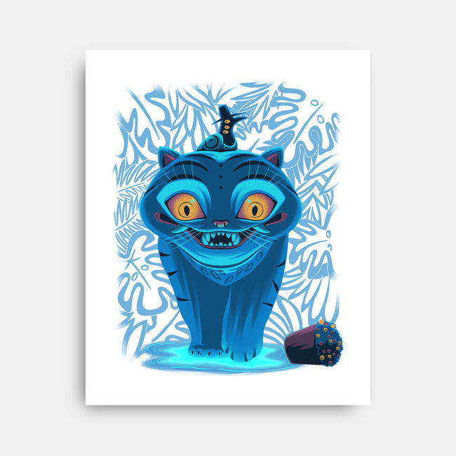 Blue Demon Cat-None-Stretched-Canvas-rmatix