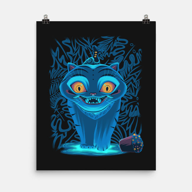 Blue Demon Cat-None-Matte-Poster-rmatix