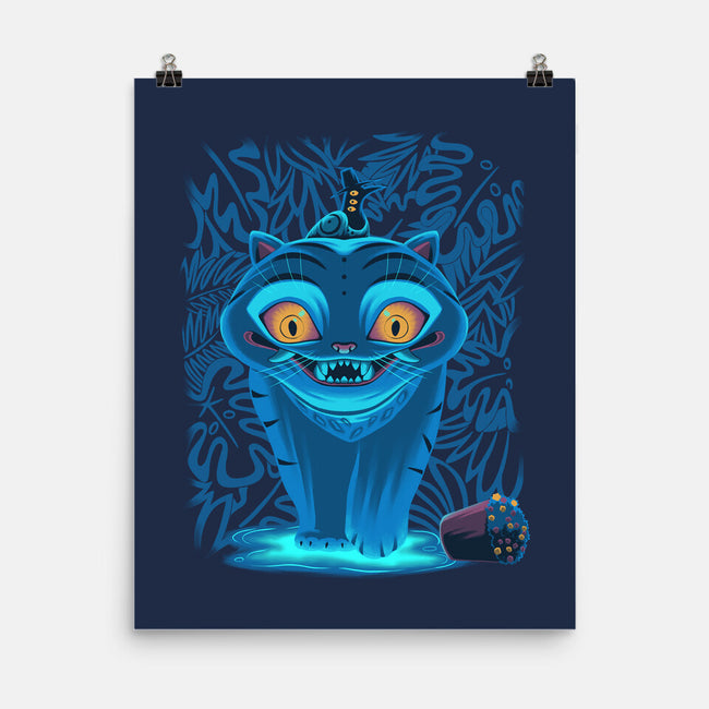 Blue Demon Cat-None-Matte-Poster-rmatix