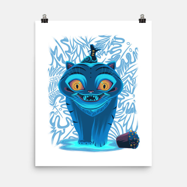 Blue Demon Cat-None-Matte-Poster-rmatix