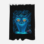 Blue Demon Cat-None-Polyester-Shower Curtain-rmatix