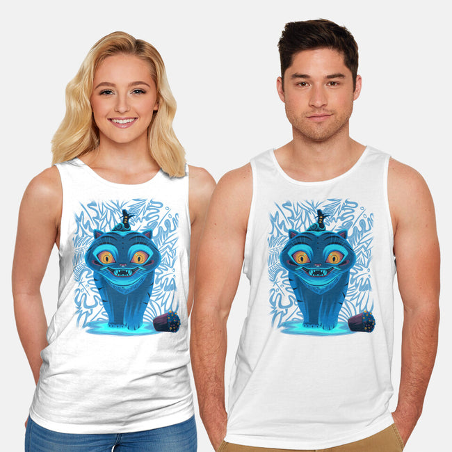 Blue Demon Cat-Unisex-Basic-Tank-rmatix