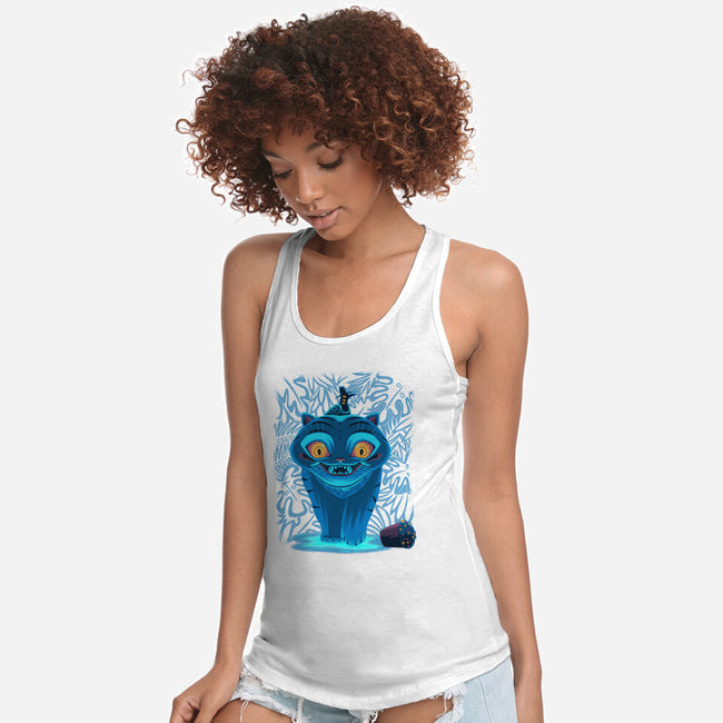 Blue Demon Cat-Womens-Racerback-Tank-rmatix
