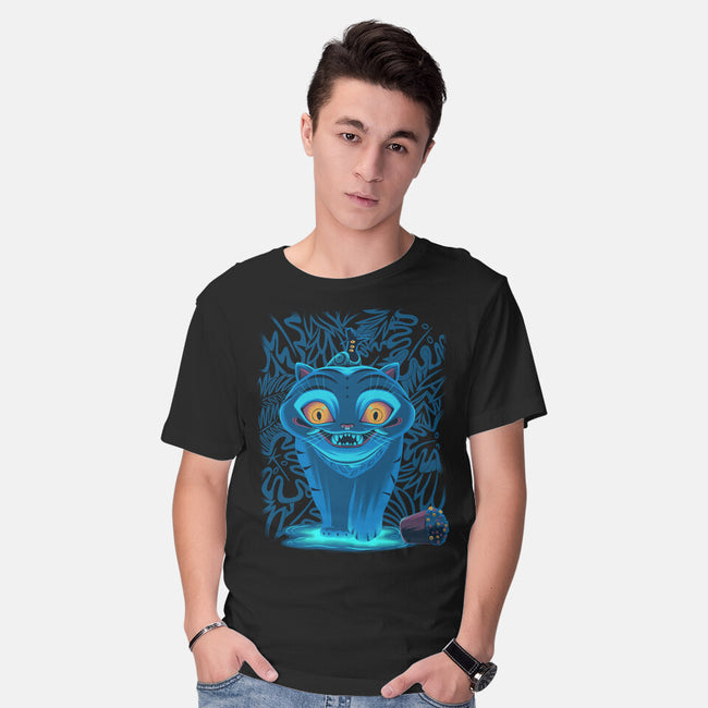 Blue Demon Cat-Mens-Basic-Tee-rmatix