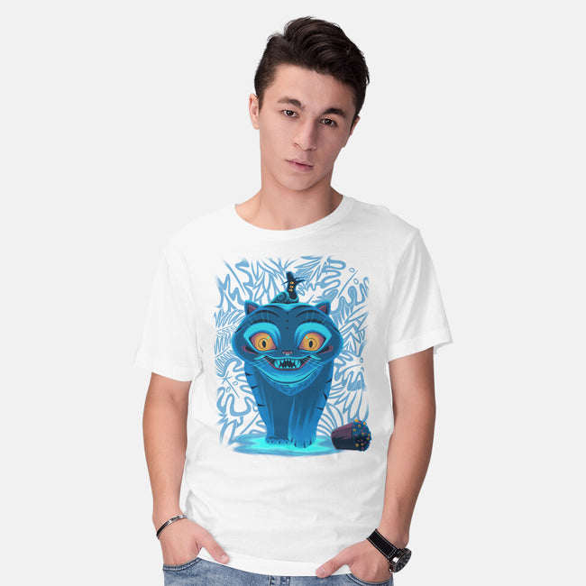 Blue Demon Cat-Mens-Basic-Tee-rmatix
