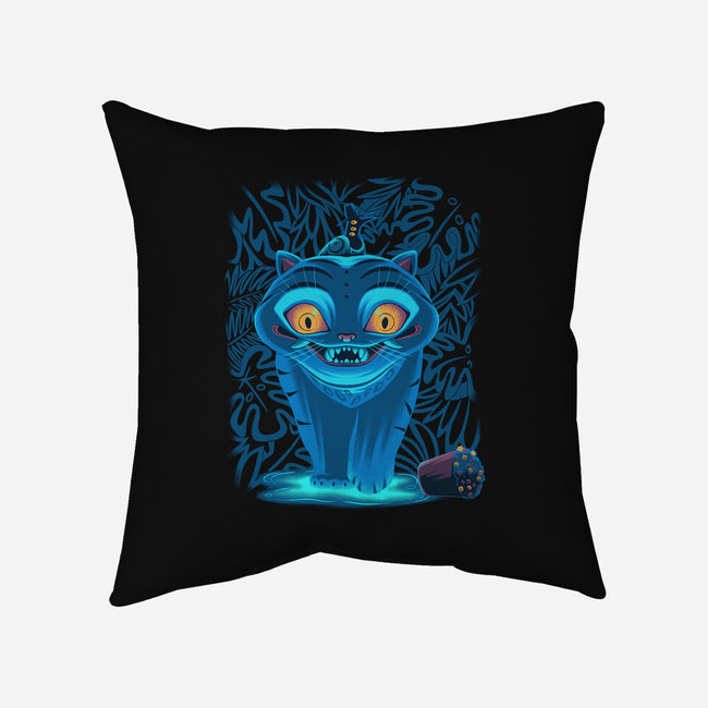 Blue Demon Cat-None-Removable Cover w Insert-Throw Pillow-rmatix
