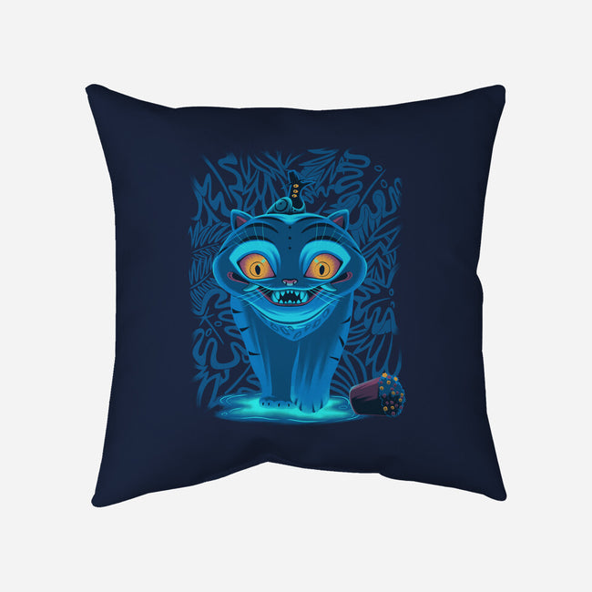 Blue Demon Cat-None-Removable Cover w Insert-Throw Pillow-rmatix