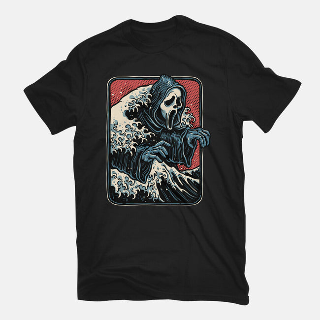 Ghost Wave-Mens-Basic-Tee-glitchygorilla