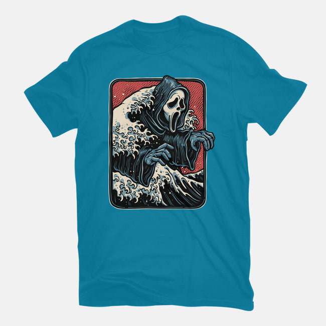 Ghost Wave-Mens-Basic-Tee-glitchygorilla