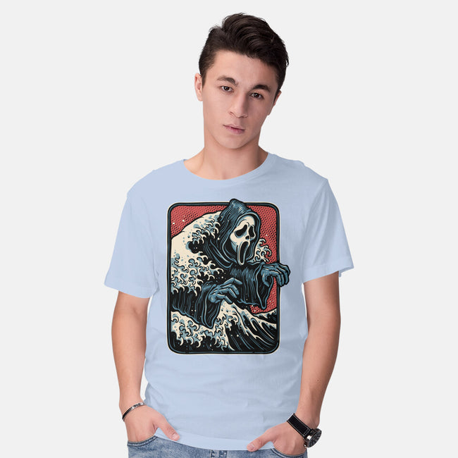 Ghost Wave-Mens-Basic-Tee-glitchygorilla