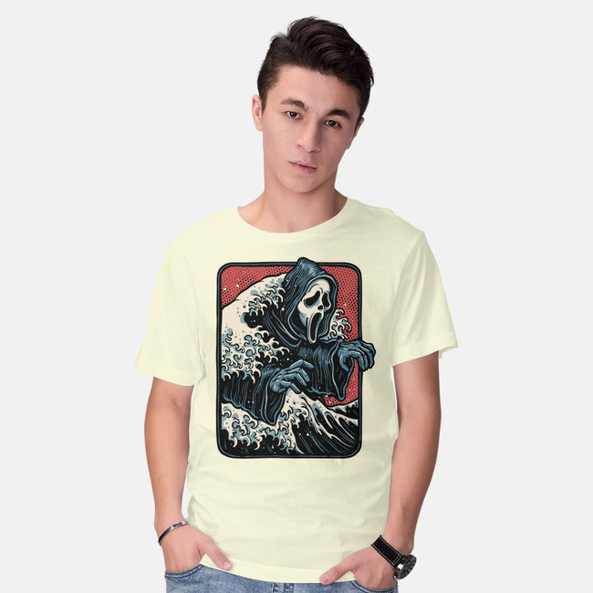 Ghost Wave-Mens-Basic-Tee-glitchygorilla