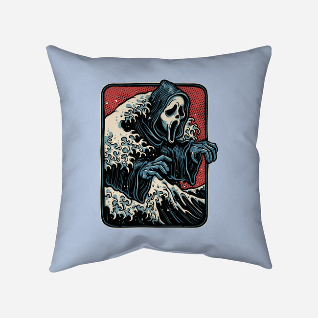 Ghost Wave-None-Removable Cover w Insert-Throw Pillow-glitchygorilla