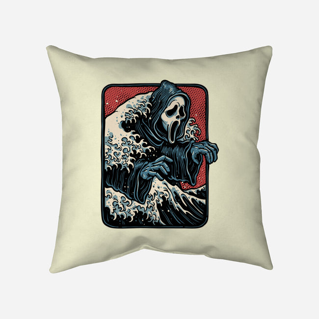 Ghost Wave-None-Removable Cover w Insert-Throw Pillow-glitchygorilla