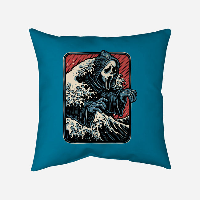 Ghost Wave-None-Removable Cover w Insert-Throw Pillow-glitchygorilla