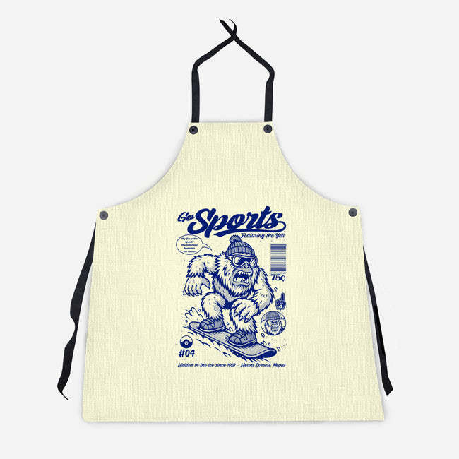 Go Sports Yeti-Unisex-Kitchen-Apron-Eoli Studio
