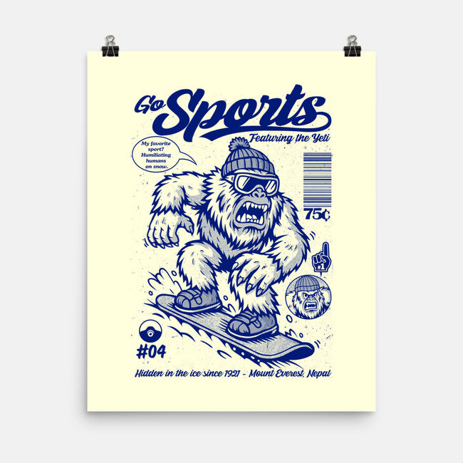 Go Sports Yeti-None-Matte-Poster-Eoli Studio