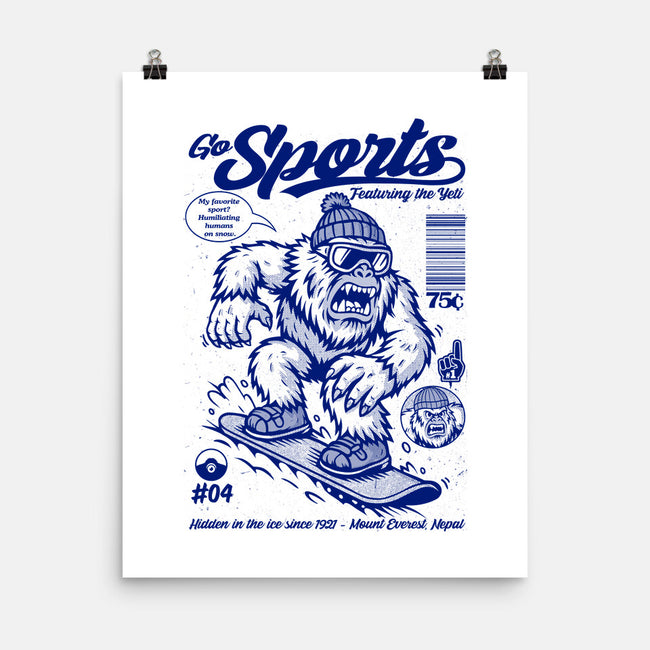Go Sports Yeti-None-Matte-Poster-Eoli Studio