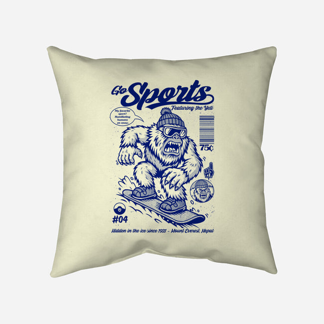 Go Sports Yeti-None-Removable Cover w Insert-Throw Pillow-Eoli Studio