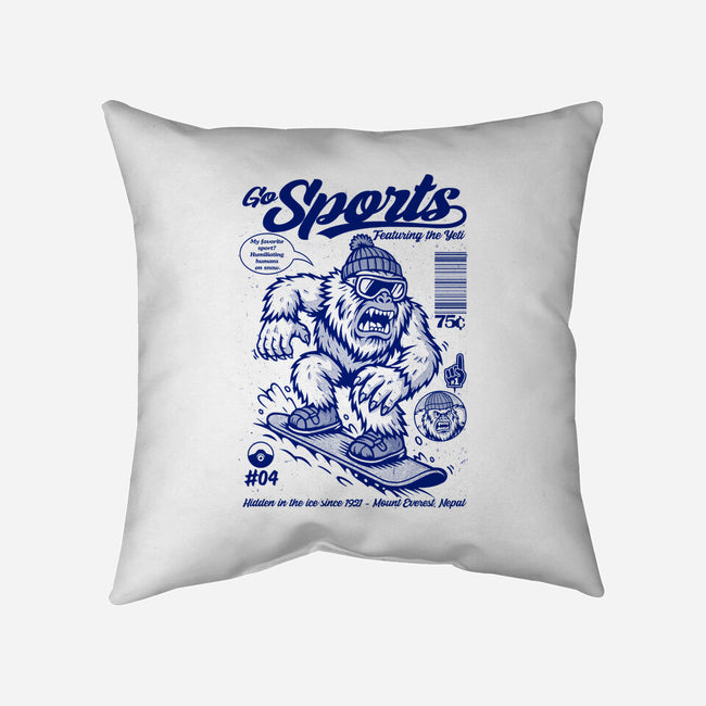 Go Sports Yeti-None-Removable Cover w Insert-Throw Pillow-Eoli Studio
