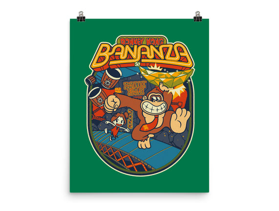 DK Bananza Retro Poster