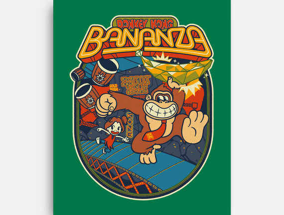 DK Bananza Retro Poster
